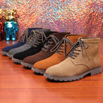 MEN'S CASUAL NUBUCK SUEDE LACE-UP BOOTS 53304863S