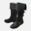 MEN'S MEDIEVAL VINTAGE BELT BUCKLE KNEE-HIGH BOOTS 97796374S