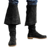 MEN'S MEDIEVAL STYLE SOLID COLOR  LEATHER BOOTS 90605023YL