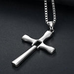 MEN'S CROSS PENDANT TITANIUM STEEL NECKLACE 96610413S