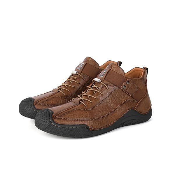 MEN'S RETRO BREATHABLE CASUAL LEATHER SHOES 06102419YL