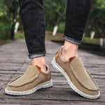 MEN'S CASUAL BREATHABLE SLIP-ON CANVAS SHOES 04386164S