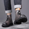 MEN'S FASHION SIDE ZIPPER HIGH TOP LACE UP BOOTS 05593128S