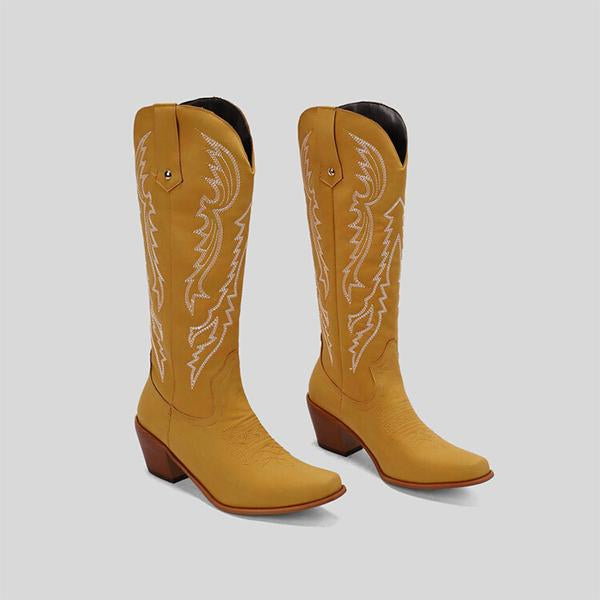 MEN'S POINTED RETRO EMBROIDERED COWBOY BOOTS 85425420YL