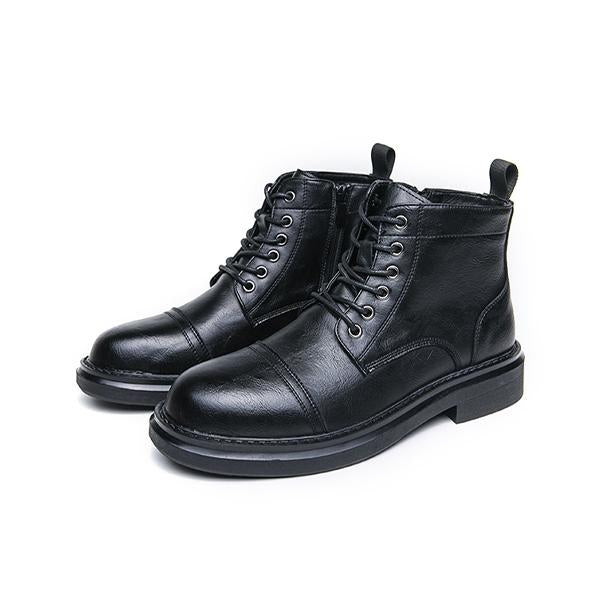 MEN'S RETRO CASUAL LACE UP POINTED BOOTS 44053801YL