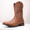 MEN'S EMBROIDERED RETRO SQUARE TOE COWBOY BOOTS 74065198YL