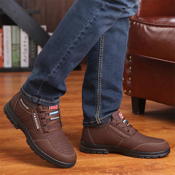 MEN'S LACE-UP DAILY THICK-SOLED CASUAL SHOES 10782168S