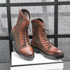 MEN'S UNIQUE BREATHABLE DESIGN LACE UP BOOTS 02790544YL