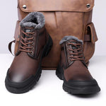 MEN'S CASUAL PLUSH LINED OUTDOOR SNOW BOOTS 37162775S