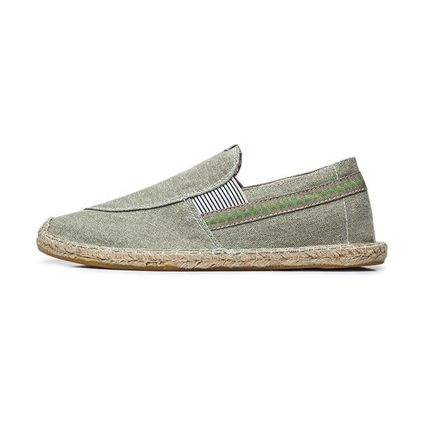 MEN'S VINTAGE HAND-SEWN CANVAS ESPADRILLES 10722543S