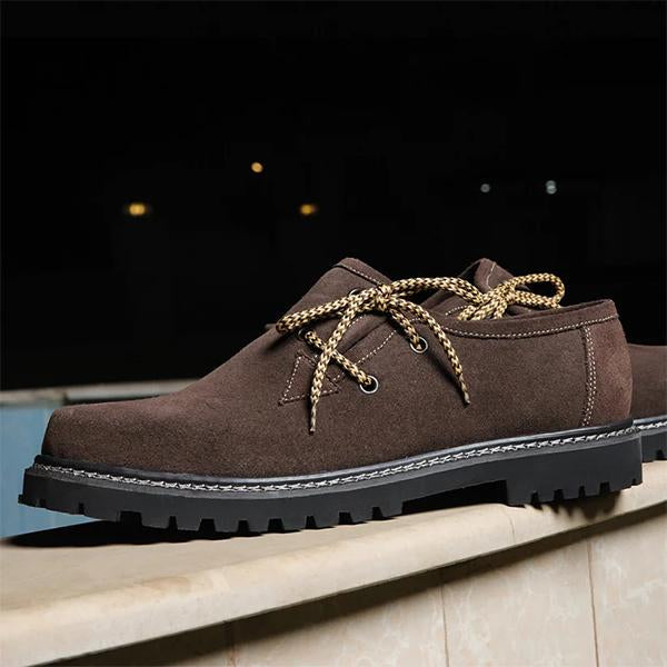 MEN'S ROUND TOE LOW HEEL LACE UP CASUAL SHOES 69515866YL