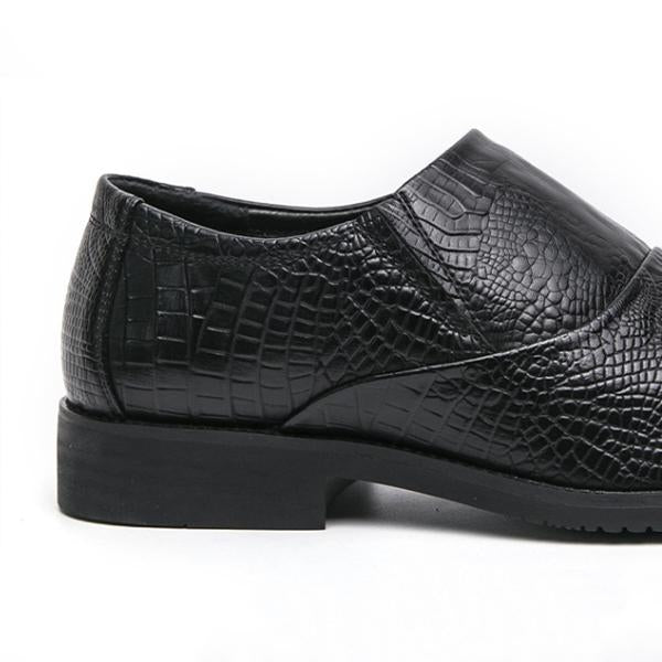 MEN'S CROCODILE PRINT BUSINESS DRESS SHOES 74568899S