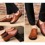 MEN'S SLIP-ON LEATHER CASUAL SHOES 88077305YL