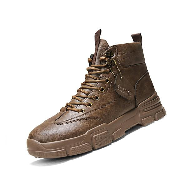 MEN'S THICK SOLE WORK LACE UP BOOTS 90451059S