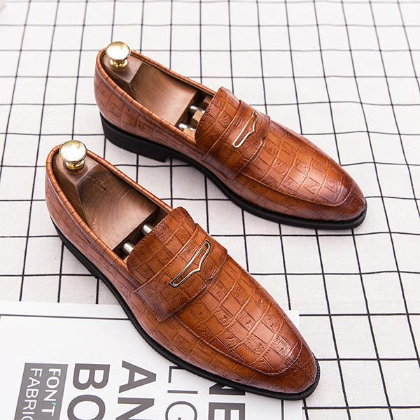 MEN'S STYLISH STONE PATTERN ELEGANT DRESS SHOES 98464768S