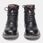 MEN'S CASUAL WARM PLUSH OUTDOOR LACE UP BOOTS 89915640S