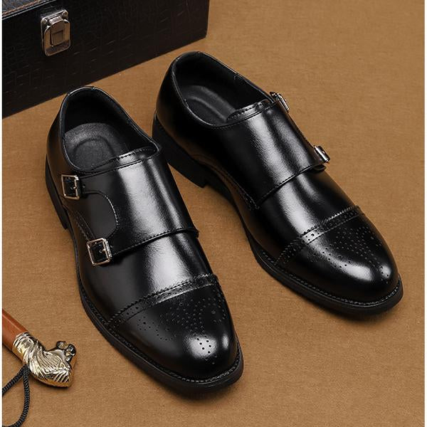 MEN'S CLASSIC BUCKLE FORMAL LEATHER SHOES 24867624YL