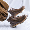 MEN'S STYLISH RETRO LACE-UP BOOTS 95209738S