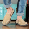 MEN'S CASUAL DISTRESSED SLIP-ON CANVAS SHOES 37404984S