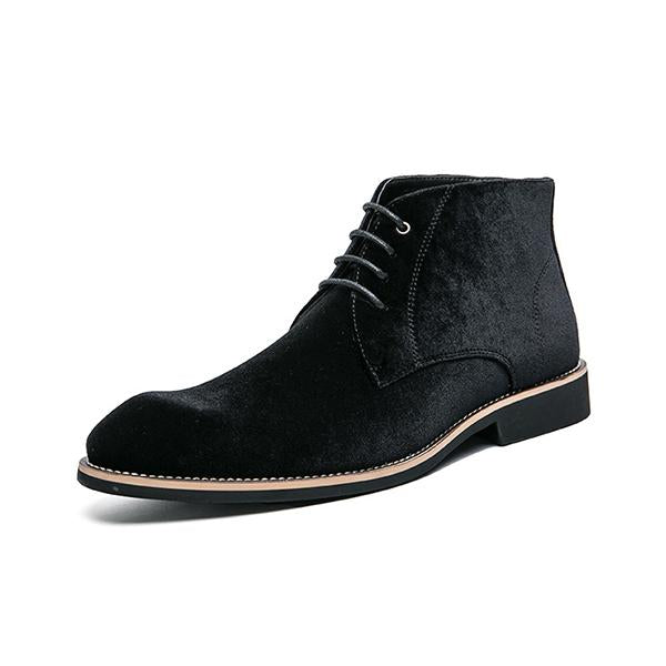 MEN'S BUSINESS CASUAL POINTED TOE LACE-UP CHUKKA BOOTS 34211592S