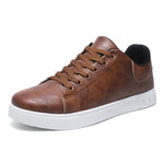 MEN'S RETRO LACE-UP FLAT CASUAL SHOES 86232809S