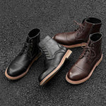 MEN'S HIGH TOP BROGUE VINTAGE LACE UP BOOTS 28805876S