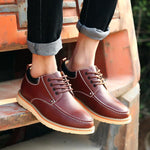 MEN'S BUSINESS LACE-UP CASUAL LEATHER SHOES 26554702S