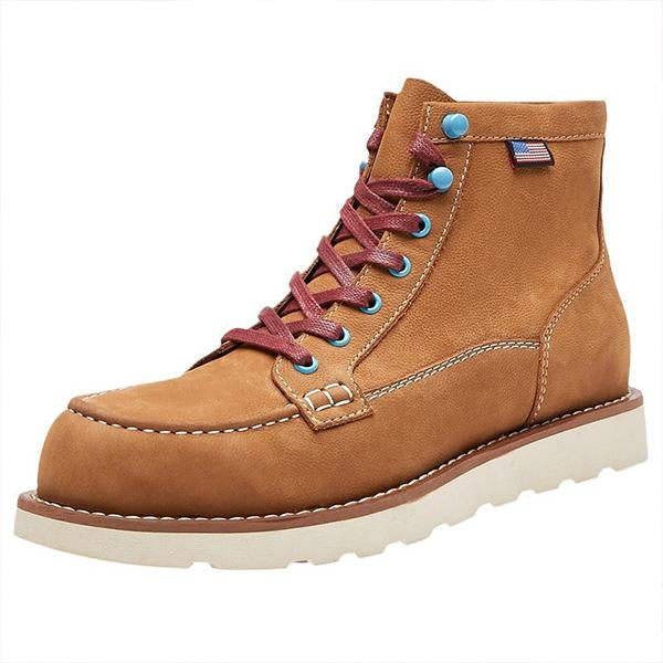 MEN'S RETRO THICK-SOLED WORKER STYLE BOOTS 96620140S