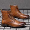 MEN'S POINTED RETRO LACE UP BOOTS 90169516YL