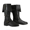 MEN'S RETRO BELT BUCKLE SIDE ZIPPER KNIGHT BOOTS 66268034S