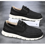 MEN'S LACE UP BUSINESS CASUAL CANVAS SHOES 28738407YL