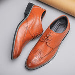 MEN'S BUSINESS CASUAL BROGUE DRESS SHOES 00197288S