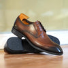 MEN'S IMITATION WOODGRAIN FASHION SQUARE TOE DRESS SHOES 59131483S