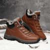 MEN'S WATERPROOF SNOW BOOTS WARM LINED NON SLIP HIKING BOOTS ﻿55758781YL