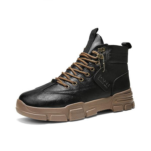 MEN'S THICK SOLE WORK LACE UP BOOTS 90451059S