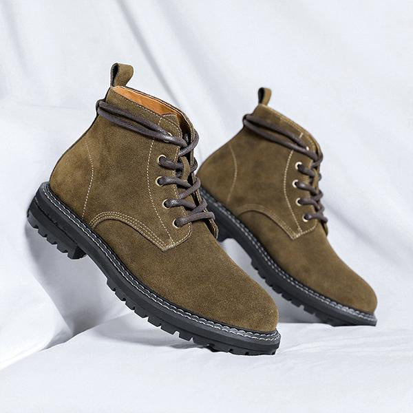 MEN'S CASUAL SUEDE LEATHER LACE-UP BOOTS 95706555S