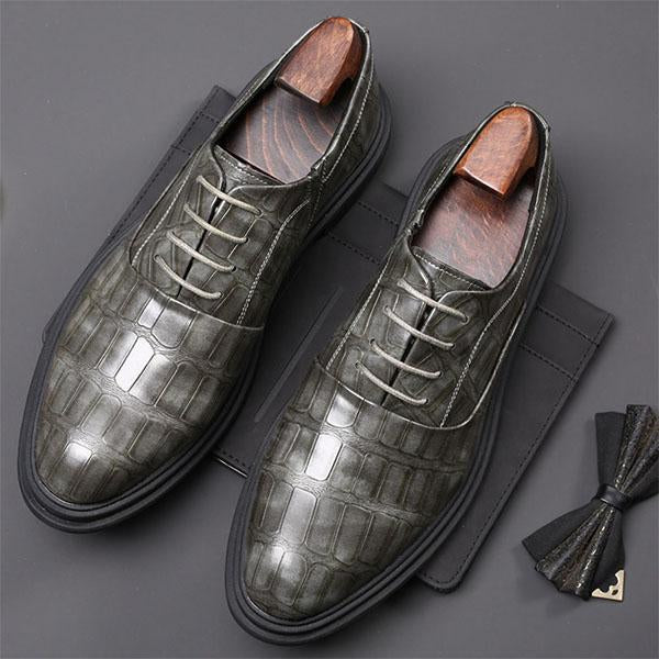 MEN'S DRESS OXFORD SHOES CLASSIC LACE UP FORMAL SHOES 19565949YL