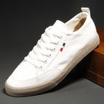 MEN'S SIMPLE HOLIDAY LACE-UP CANVAS CASUAL SHOES 51896070S