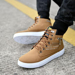 MEN'S CASUAL LETTER HIGH TOP CANVAS SHOES 34738690S