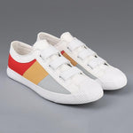 MEN'S CASUAL CONTRAST COLOR SLIP-ON CANVAS SHOES 76427249S