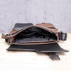 MEN'S MATTE LEATHER MULTI-POCKET MESSENGER BAG 06591414S