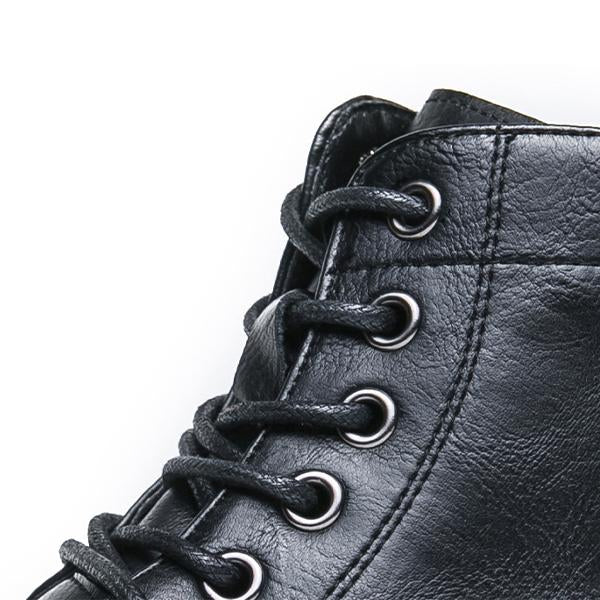 MEN'S RETRO CASUAL LACE UP POINTED BOOTS 44053801YL