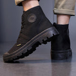 MEN'S RETRO HIGH TOP LACE UP CANVAS SHOES 97234868S