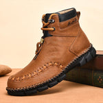 MEN'S CASUAL LACE-UP THICK SOLE WORK BOOTS 48635193S