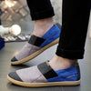 MEN'S WASHED DENIM COLORBLOCK CASUAL SHOES 81762635S