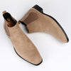 MEN'S BUSINESS ELEGANT SUIT SQUARE TOE CHELSEA BOOTS 07251208YL