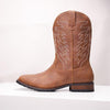 MEN'S EMBROIDERED RETRO SQUARE TOE COWBOY BOOTS 74065198YL