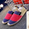 MEN'S LINEN CONTRAST COLOR CASUAL ESPADRILLES 16531277S