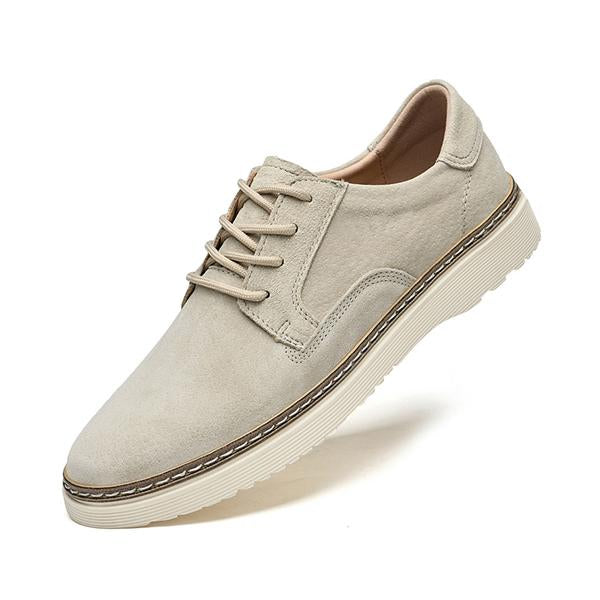 MEN'S SOFT SOLED LACE UP CASUAL LEATHER SHOES 73861219YL