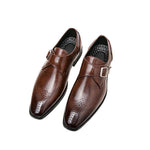 MEN'S FORMAL BLOK BUSINESS LEATHER SHOES 08547525YL